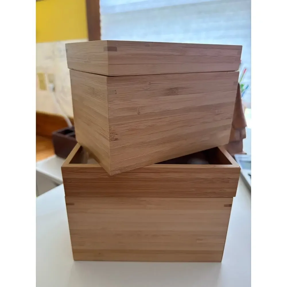 Ikea Dragan Wood boxes w lids 23000 New as is
